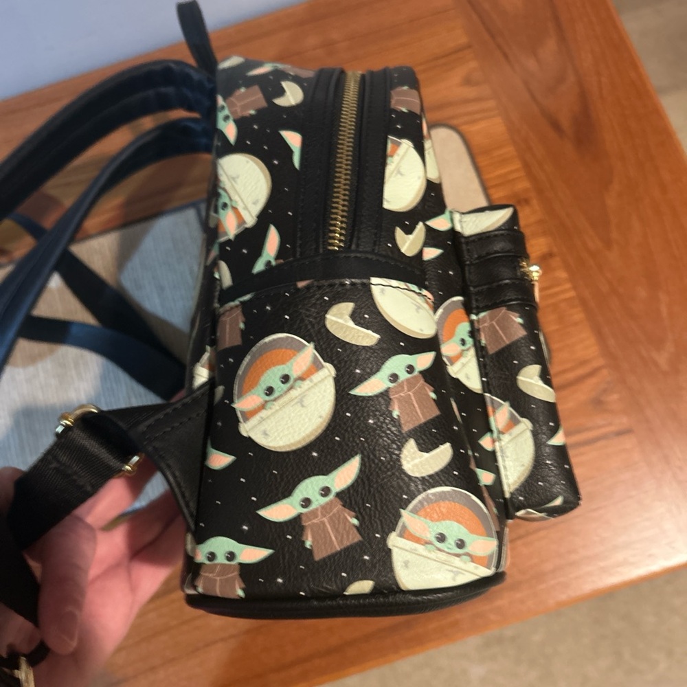 Loungefly Grogu Patterned Backpack - image 6